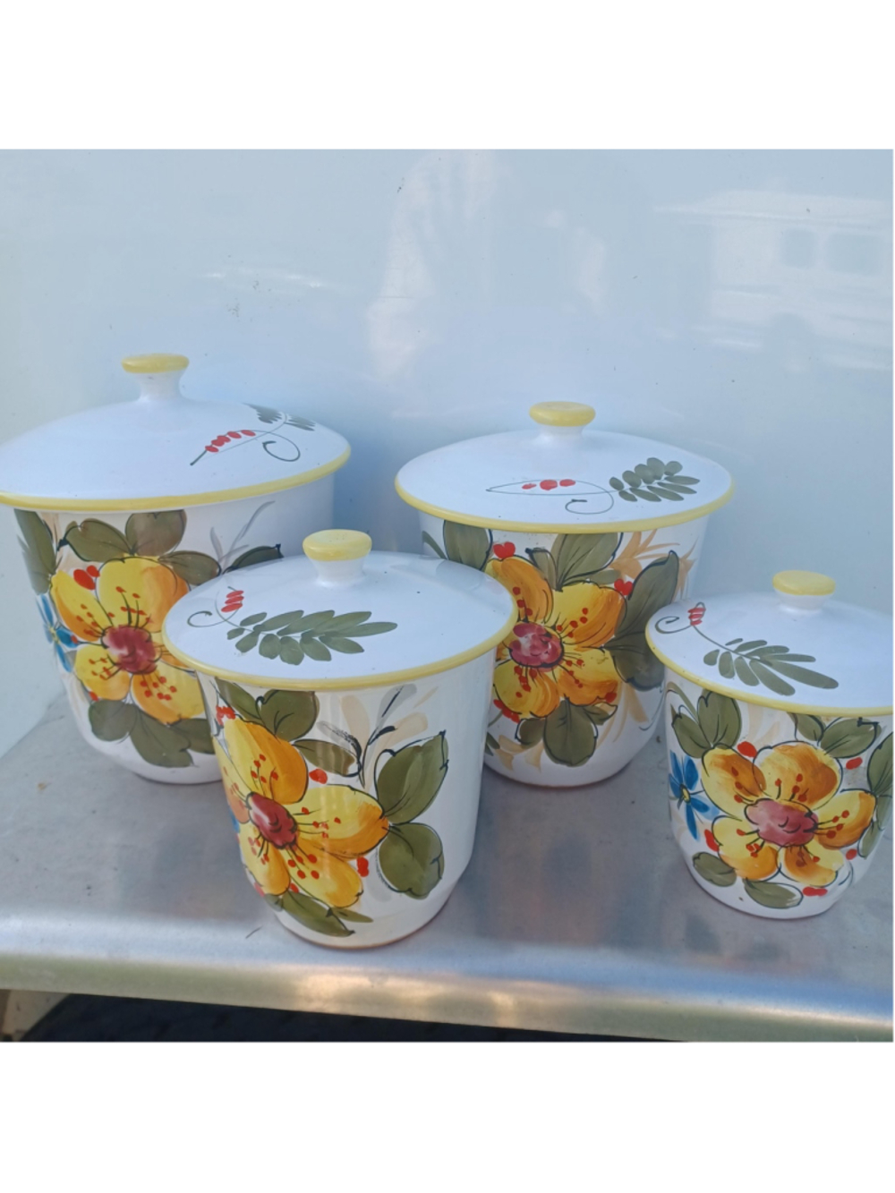 Vintage ceramic set italy handpainted